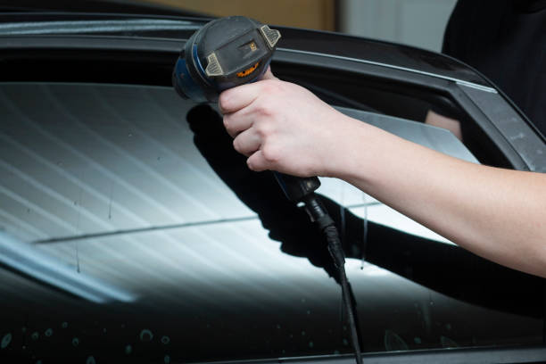 Tinting of car windows.Window film for car